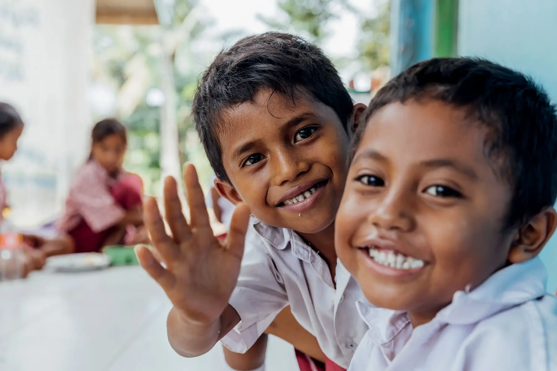 Children supported by Sumba Foundation community programs