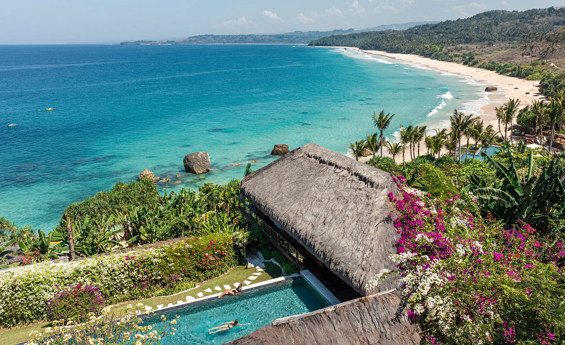 NIHI Sumba villas overlooking Nihiwatu Beach and the Indian Ocean